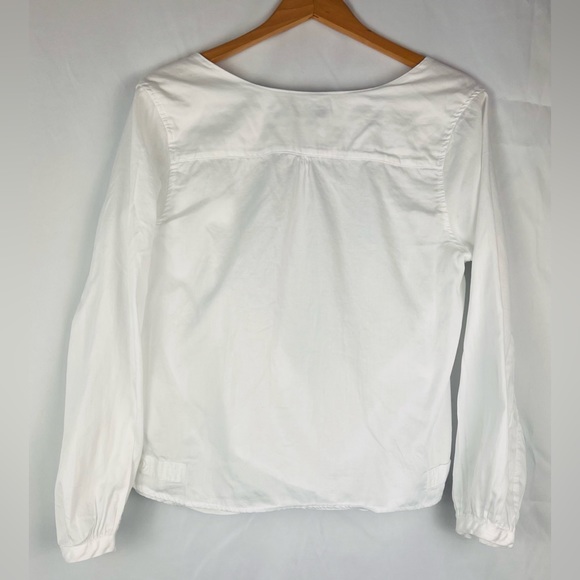 Mystree Cross Front Button Down Blouse - Picture 3 of 5